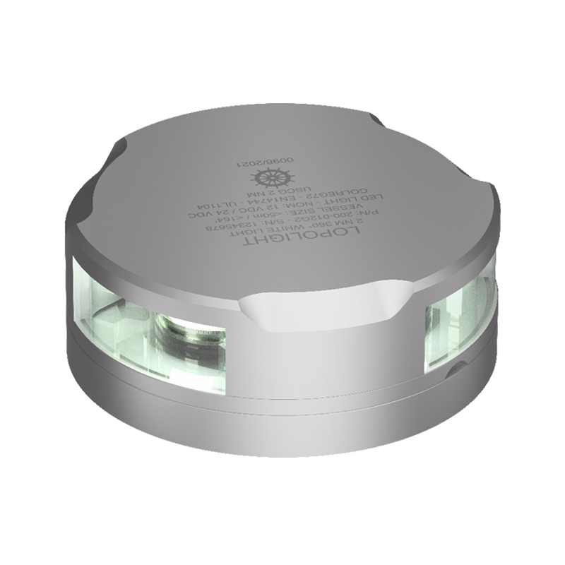 Lopolight 2nm 360 Degree White Silver UL | SendIt Sailing