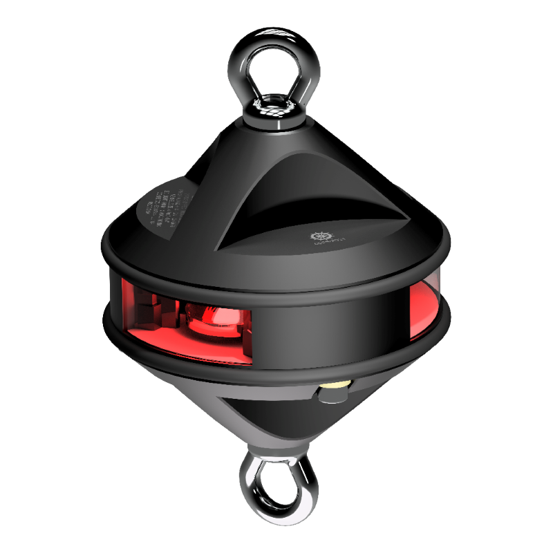 Lopolight 2nm 360 Degree Red Hoist Black | SendIt Sailing