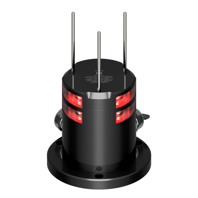 Lopolight 3nm 360 Degree Red Double Black Gull Spike | SendIt Sailing