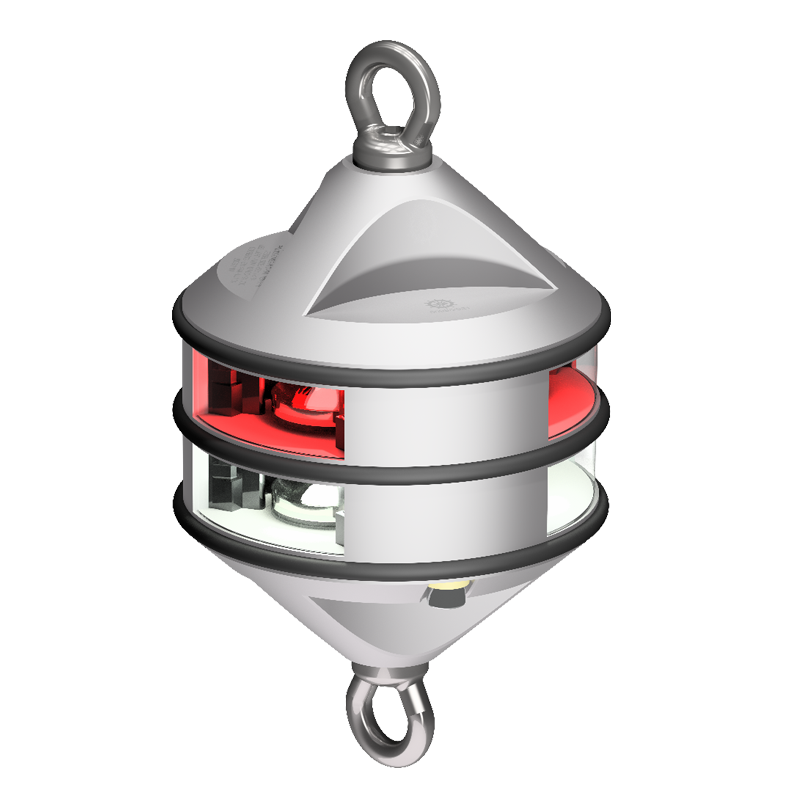 Lopolight 3nm 360 Degree White/Red Hoist Silver H1 | SendIt Sailing