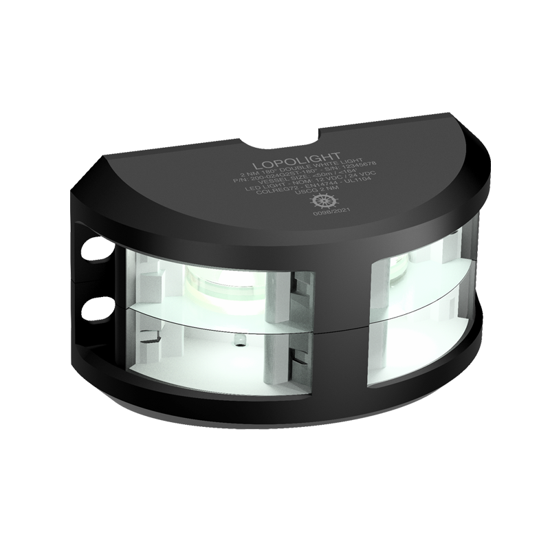 Lopolight 2nm 180 Degree White Double Black 6m Cable | SendIt Sailing