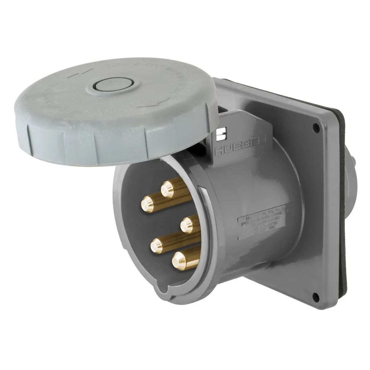 Hubbell M5100B9R 100A 30Y 120/208V Inlet | SendIt Sailing