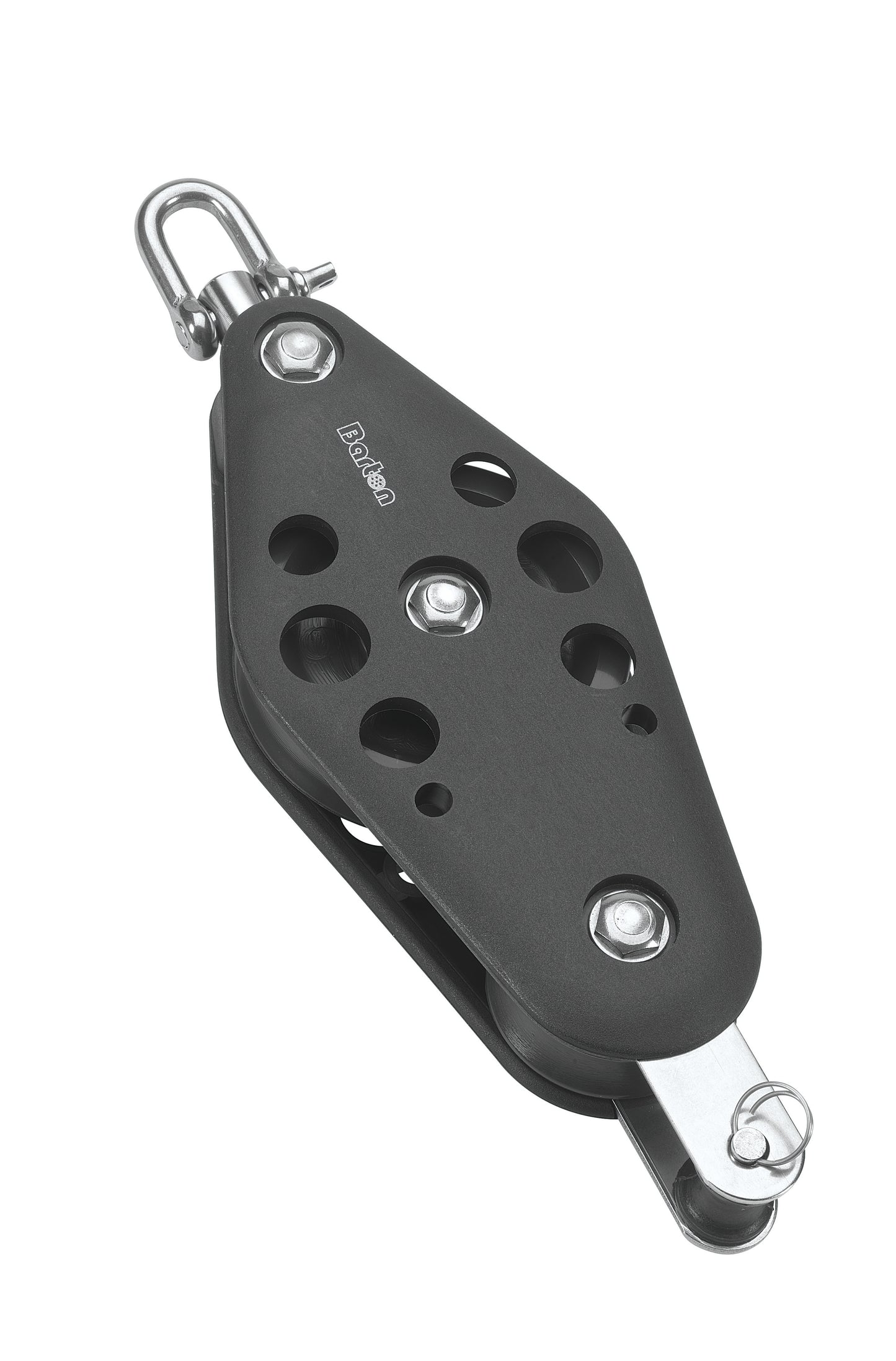 Barton Marine Size 6 44/72mm Plain Bearing Pulley Block Fiddle Swivel & Becket | SendIt Sailing