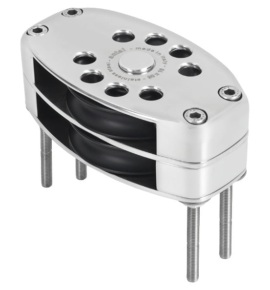 Antal S0932 Classic Stainless Steel Double Deck Block D90 | SendIt Sailing