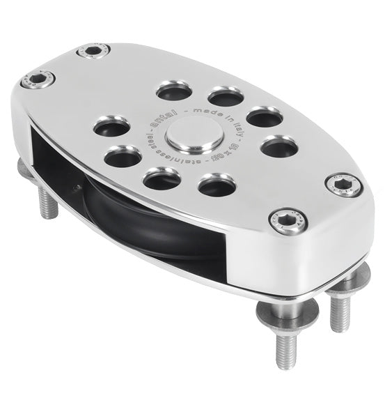 Antal S1231 Classic Stainless Steel Deck Block D120 | SendIt Sailing