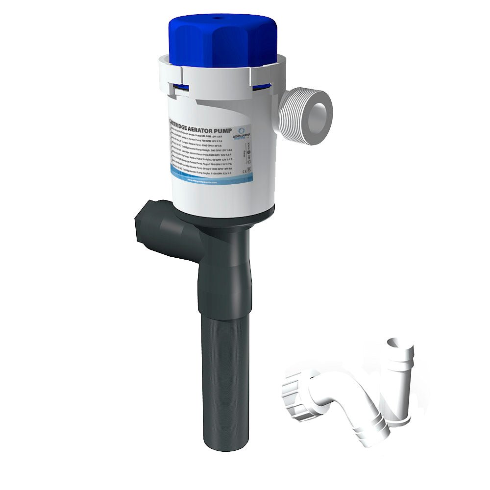 Albin Group Cartridge Aerator Pump - 500 GPH - 12v - Straight | SendIt Sailing