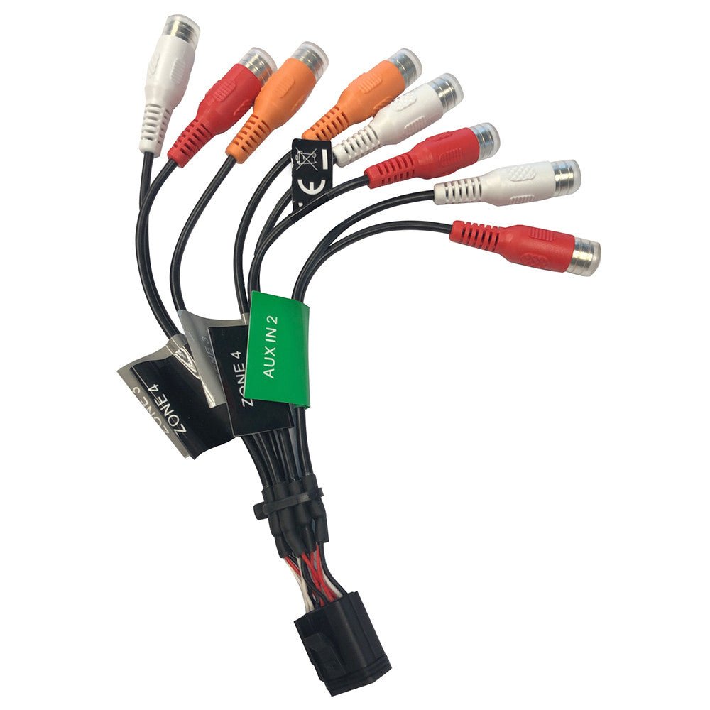 Fusion Wire Harness f/ MS-RA770 Stereo - Zone 3 & 4 (E Port-RCA) | SendIt Sailing