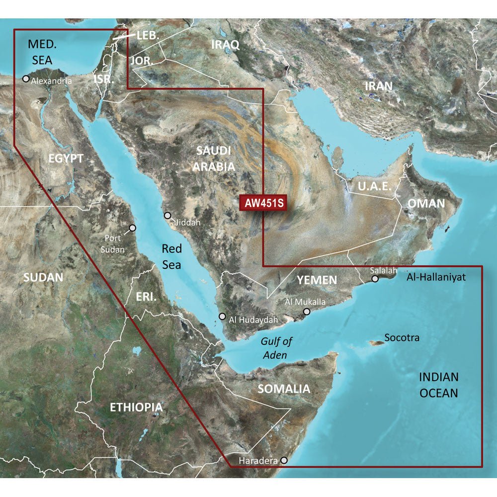 Garmin BlueChart g3 Vision HD - VAW451S - Red Sea | SendIt Sailing