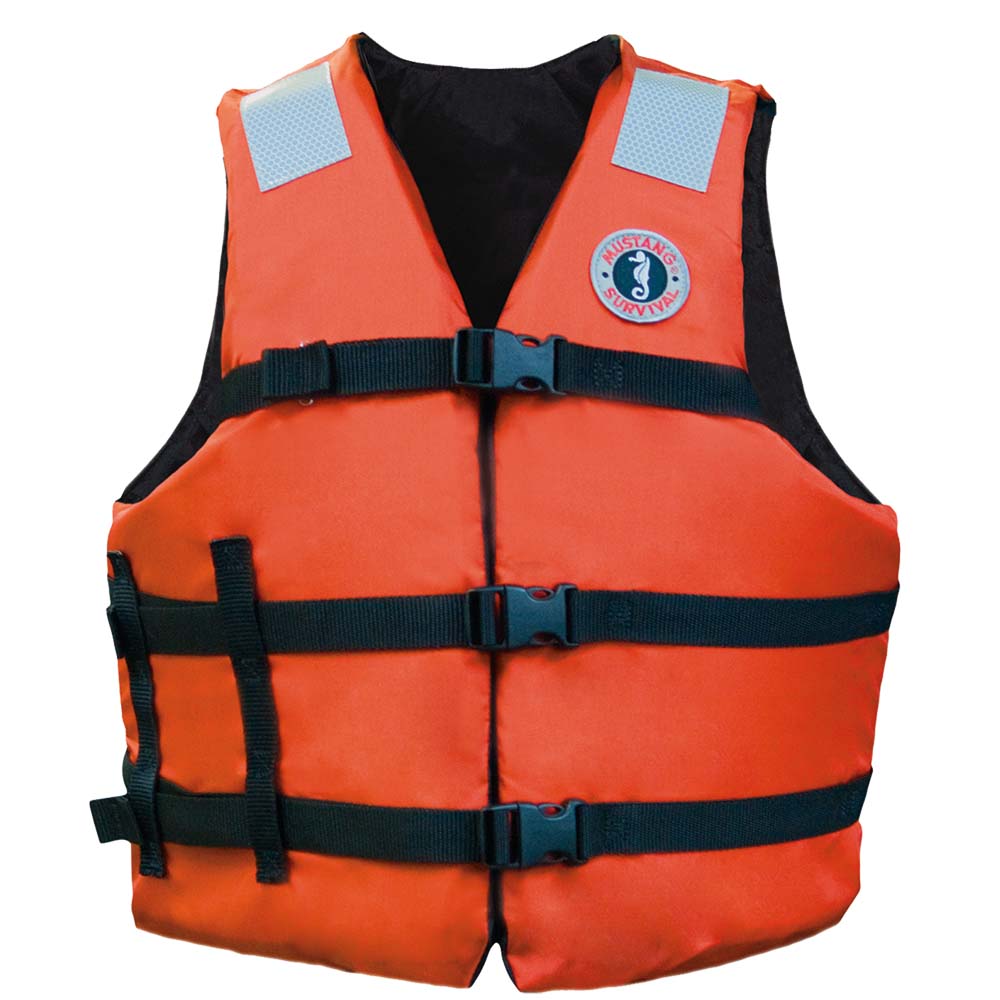 Mustang Flotation Vest - Orange - Adult Universal | SendIt Sailing