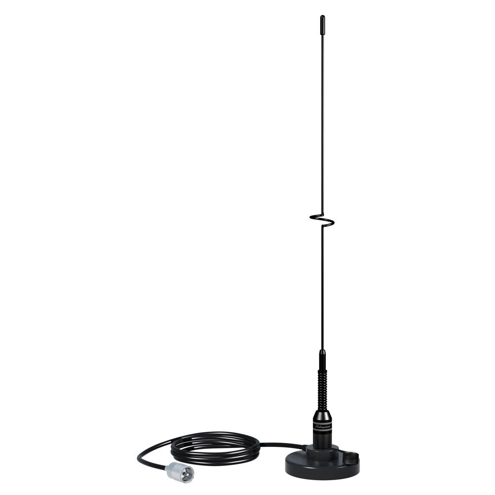 Shakespeare VHF 19In 5218 Black SS Whip Antenna - Magnetic Mount | SendIt Sailing
