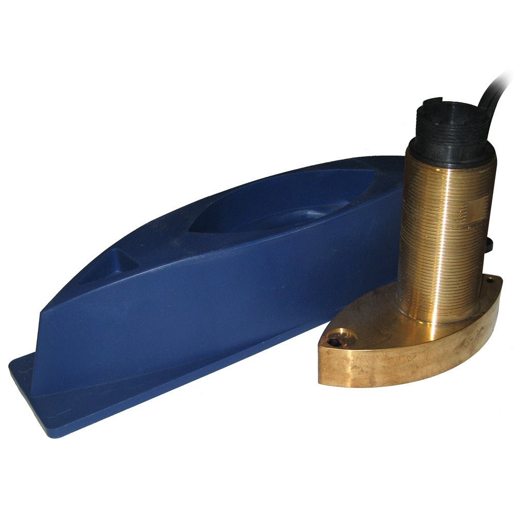 SI-TEX 496/50/200ST Bronze Thru-Hull Triducer with Fairing Block for ES502 | SendIt Sailing