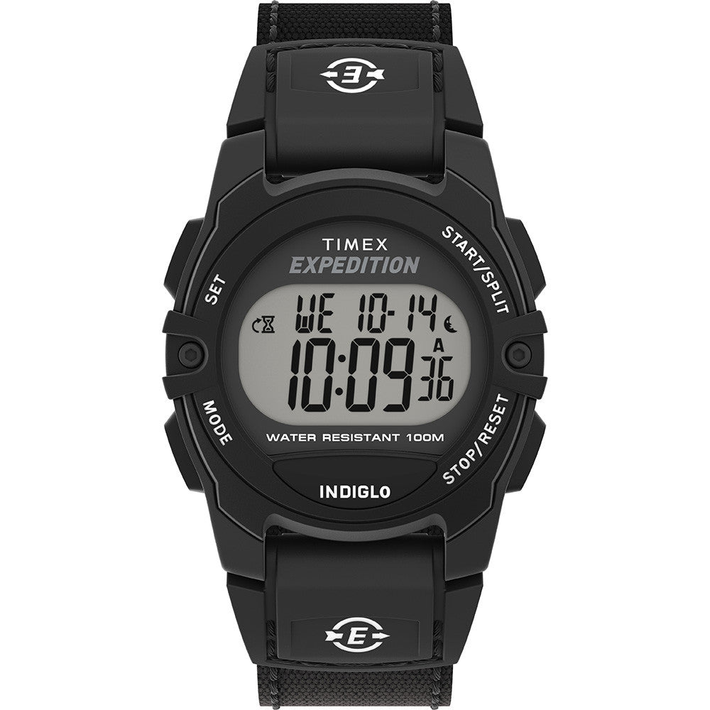 Timex Expedition CAT Midsize Black Resin Case - Black Fabric Strap | SendIt Sailing
