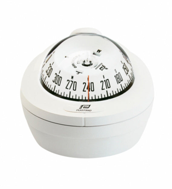 Plastimo Compass Offshore 75 Binnacle White with White Card | SendIt Sailing