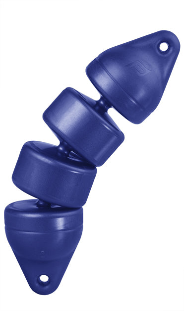 Plastimo Fender Articulated 12x48 Blue and Rope 1m | SendIt Sailing