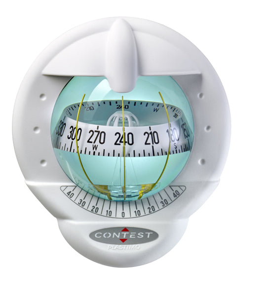 Plastimo Contest 101 Compass White with White Card 15 Degee | SendIt Sailing