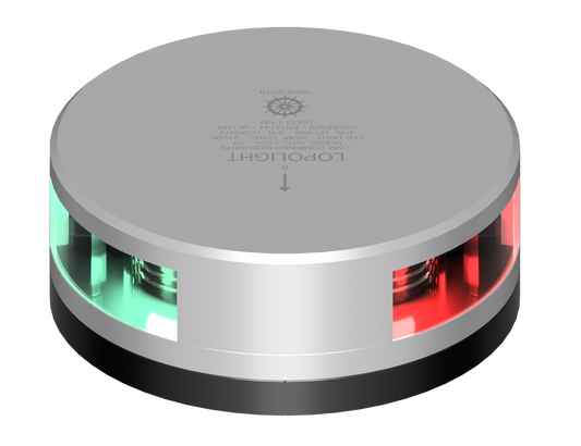 Lopolight 1nm Comb Sidelights Silver with FB Base | SendIt Sailing