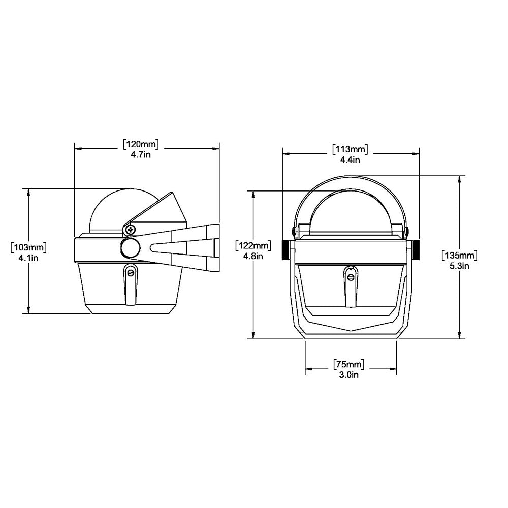 Ritchie B-51 Explorer Compass - Bracket Mount - Black | SendIt Sailing