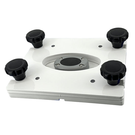 Seaview Removable Base for Pedestal Mounts with 7x7 Base Plate - White | SendIt Sailing