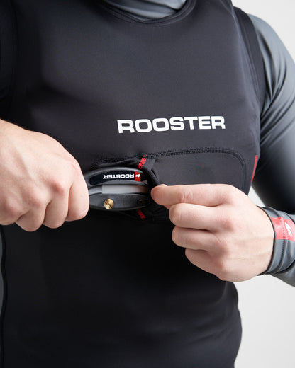 Rooster Pro Compression Bib for Harness with Safety Knife Pocket | SendIt Sailing