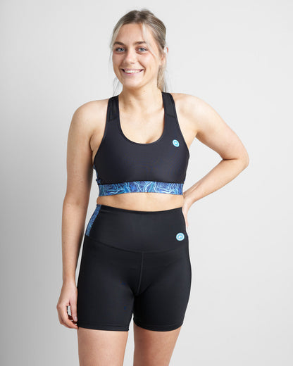 Rooster Womens High Waist Sports Shorts  | SendIt Sailing