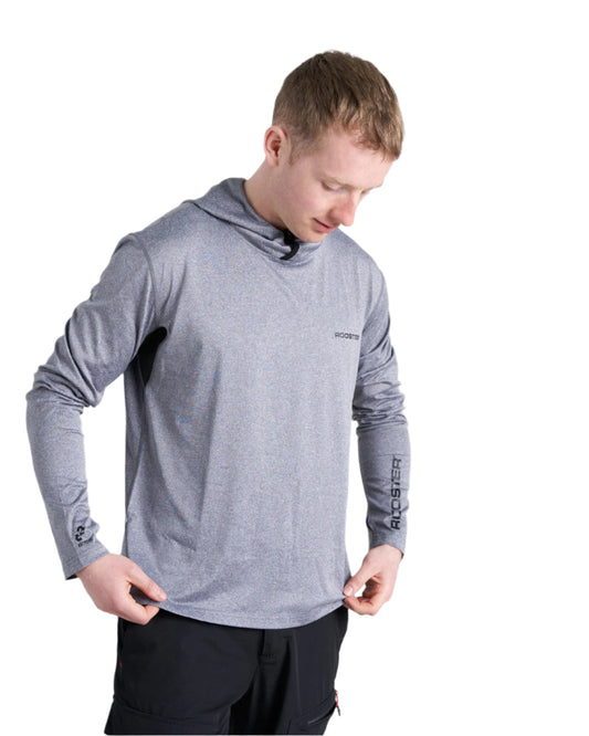 Rooster Hooded Quick Dry UVF 50+ Tech T-Shirt Long Sleeved