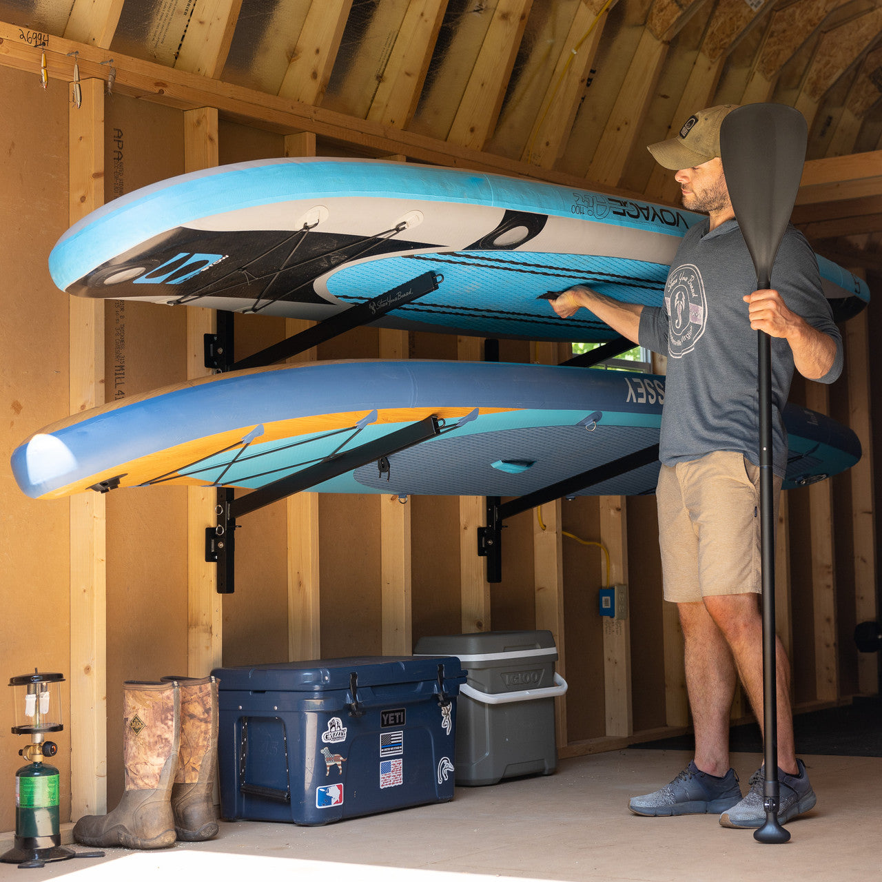 Kona SUP & Surfboard Rack | Indoor Adjustable Rack | 2 Level