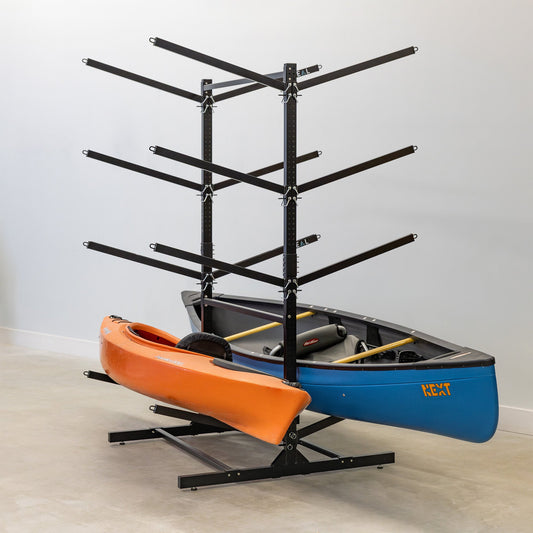 G-Watersport Kayak & Canoe Rack | 8 Levels | Black