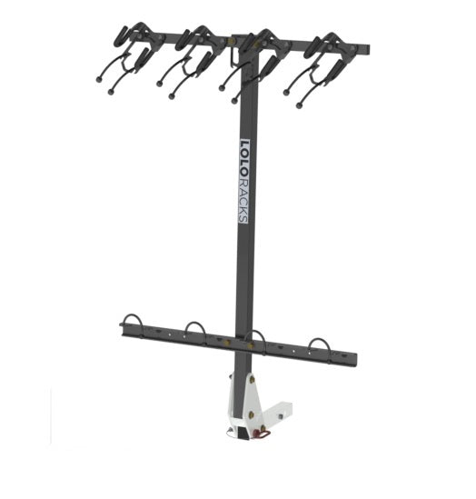 Lolo Racks 4 bike rack for 2" inch hitch with standard pull pin tilting