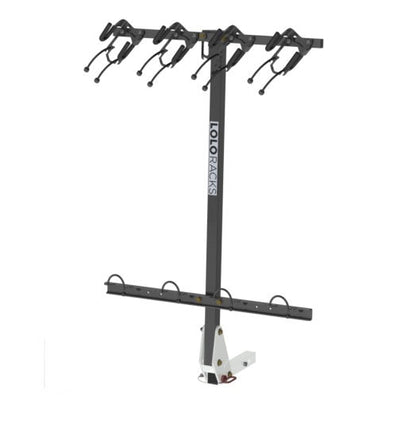 Lolo Racks 4 bike rack for 2" inch hitch with standard pull pin tilting