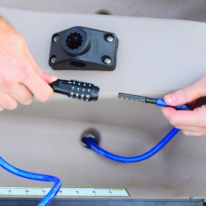 DocksLocks® Anti-Theft Weatherproof Straight Security Cable with Re-settable Combination Lock (5', 10', 15', 20' or 25') | SendIt Sailing
