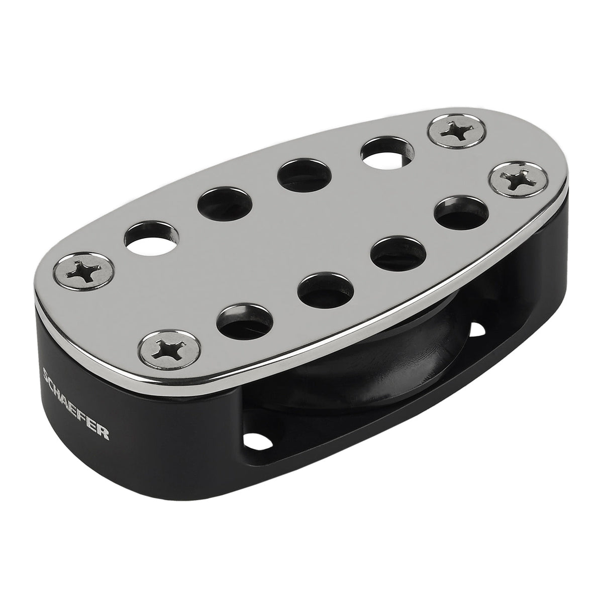 Schaefer Foot Block, 2 3/8in (60mm) OD, Single, Stain | SendIt Sailing