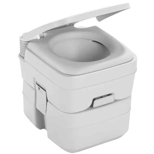 Dometic 965 Portable Toilet with Mounting Brackets- 5 Gallon - Platinum