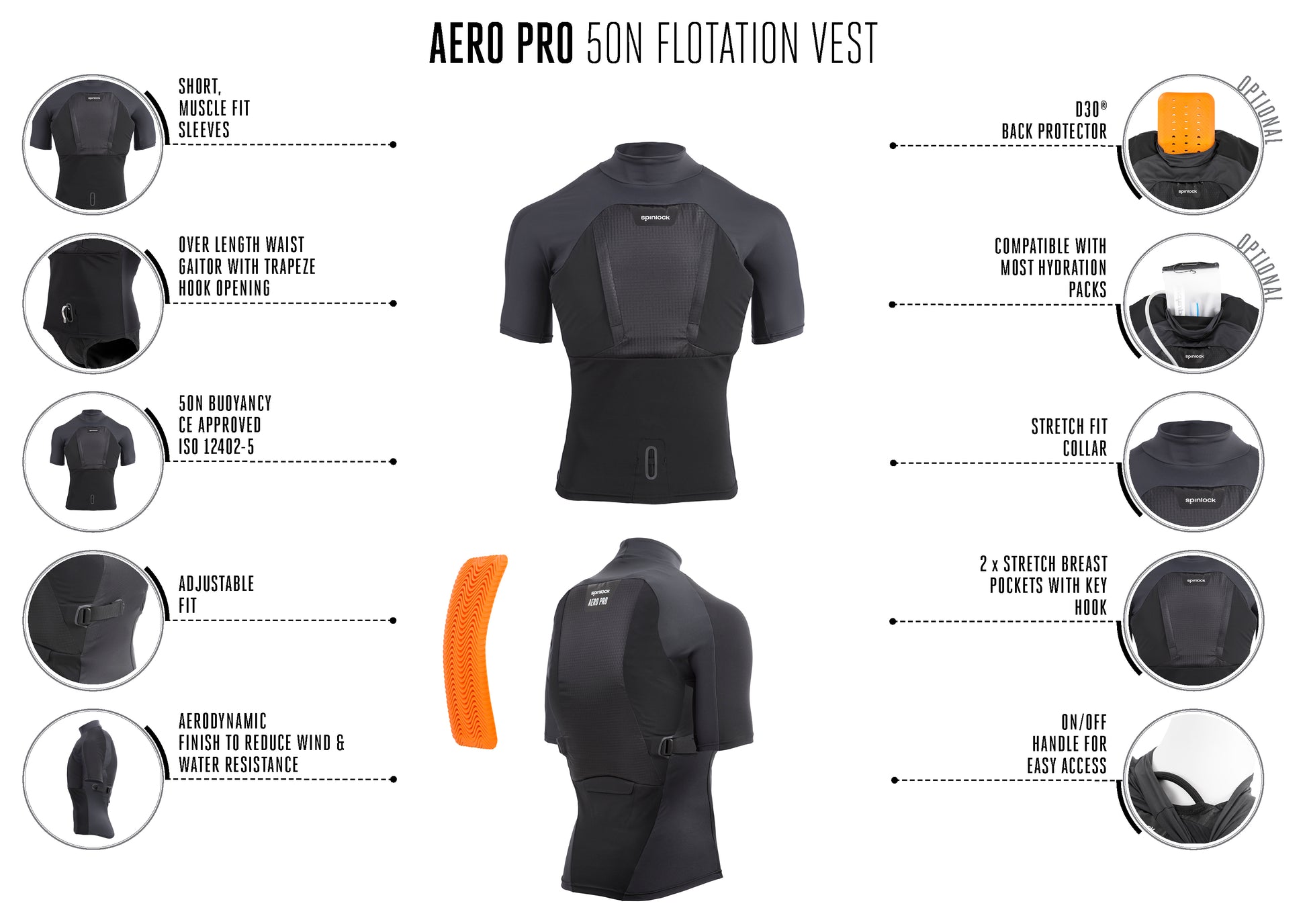 Spinlock Aero Pro Buoyancy Aid Race Jacket | SendIt Sailing