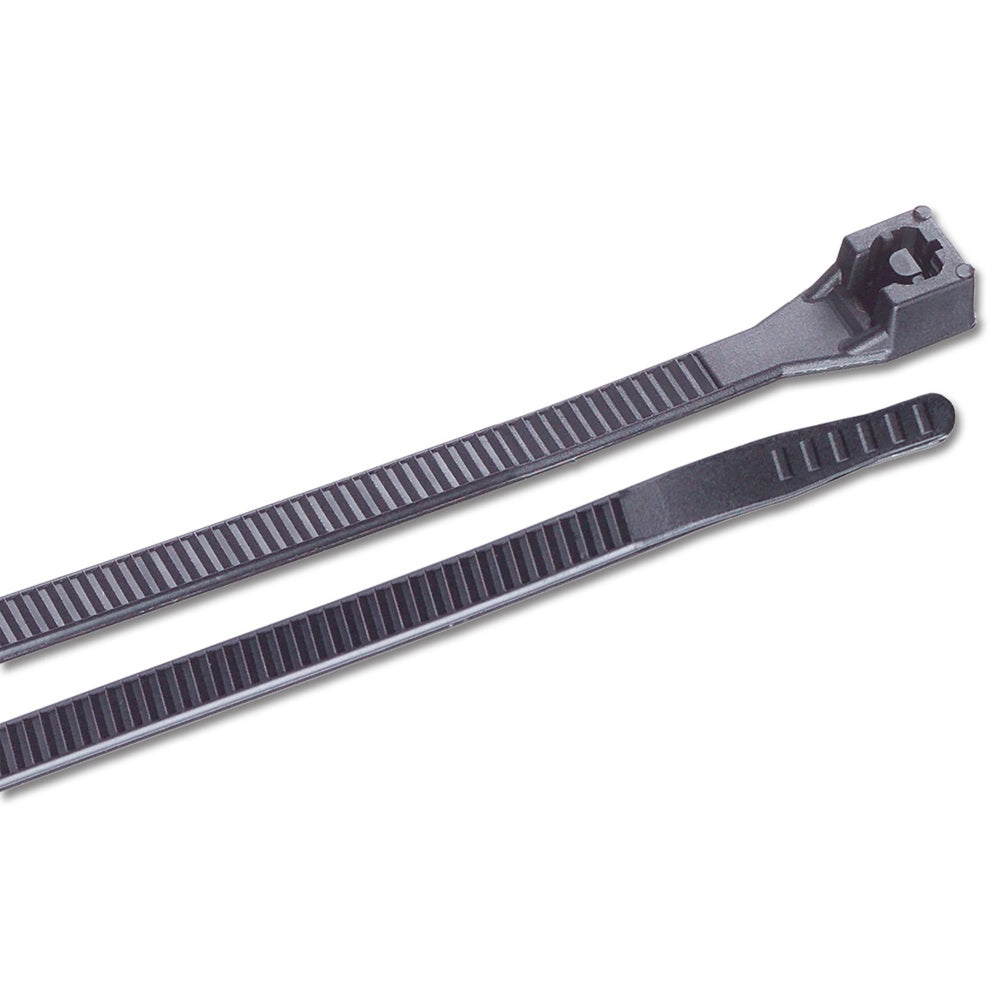 Ancor 6in UV Black Standard Cable Zip Ties - 100 Pack