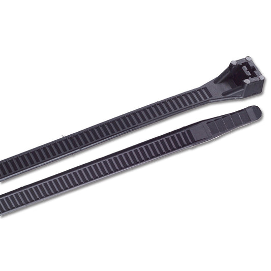 Ancor 15in UV Black Heavy Duty Cable Zip Ties - 25 Pack