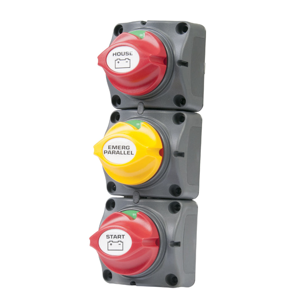 BEP Battery Distribution Cluster for Single Engine with Two Dedicated Battery Banks - Vertical Mount