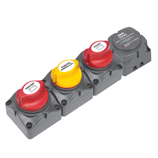 BEP Horizontal Battery Distribution Cluster for Single Engine with Two Battery Banks