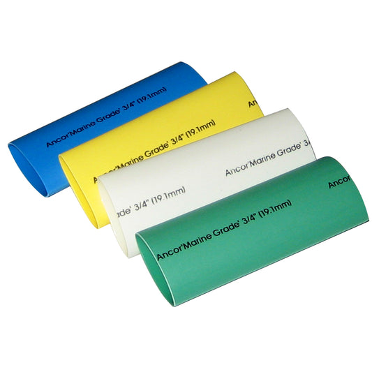 Ancor Adhesive Lined Heat Shrink Tubing - 4-Pack, 3in, <18 AWG, Assorted Colors