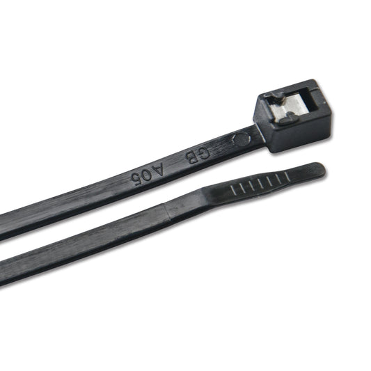 Ancor 8in UV Black Self Cutting Cable Zip Ties - 20-Pack