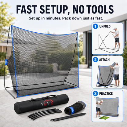 Golf Practice Net - Surface Wall (10ft x 7ft)