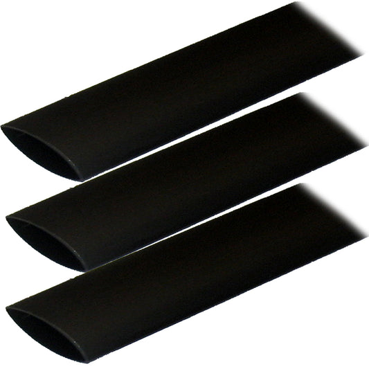 Ancor Adhesive Lined Heat Shrink Tubing (ALT) - 1in x 3in - 3-Pack - Black