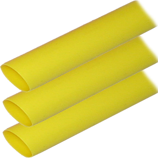 Ancor Adhesive Lined Heat Shrink Tubing (ALT) - 1in x 6in - 3-Pack - Yellow