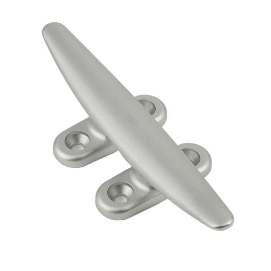 Schaefer Cleat, 4 Hole Deck, 8in (203mm) Silver | SendIt Sailing