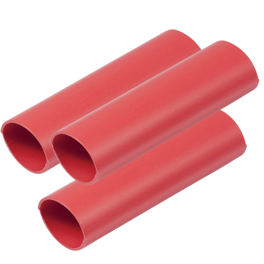 Ancor Heavy Wall Heat Shrink Tubing - 3/4in x 12in - 3-Pack - Red