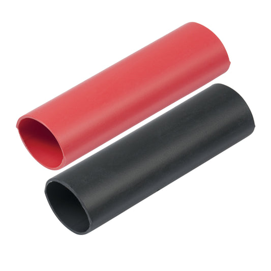 Ancor Heavy Wall Heat Shrink Tubing - 1in x 3in - 2-Pack - Black/Red