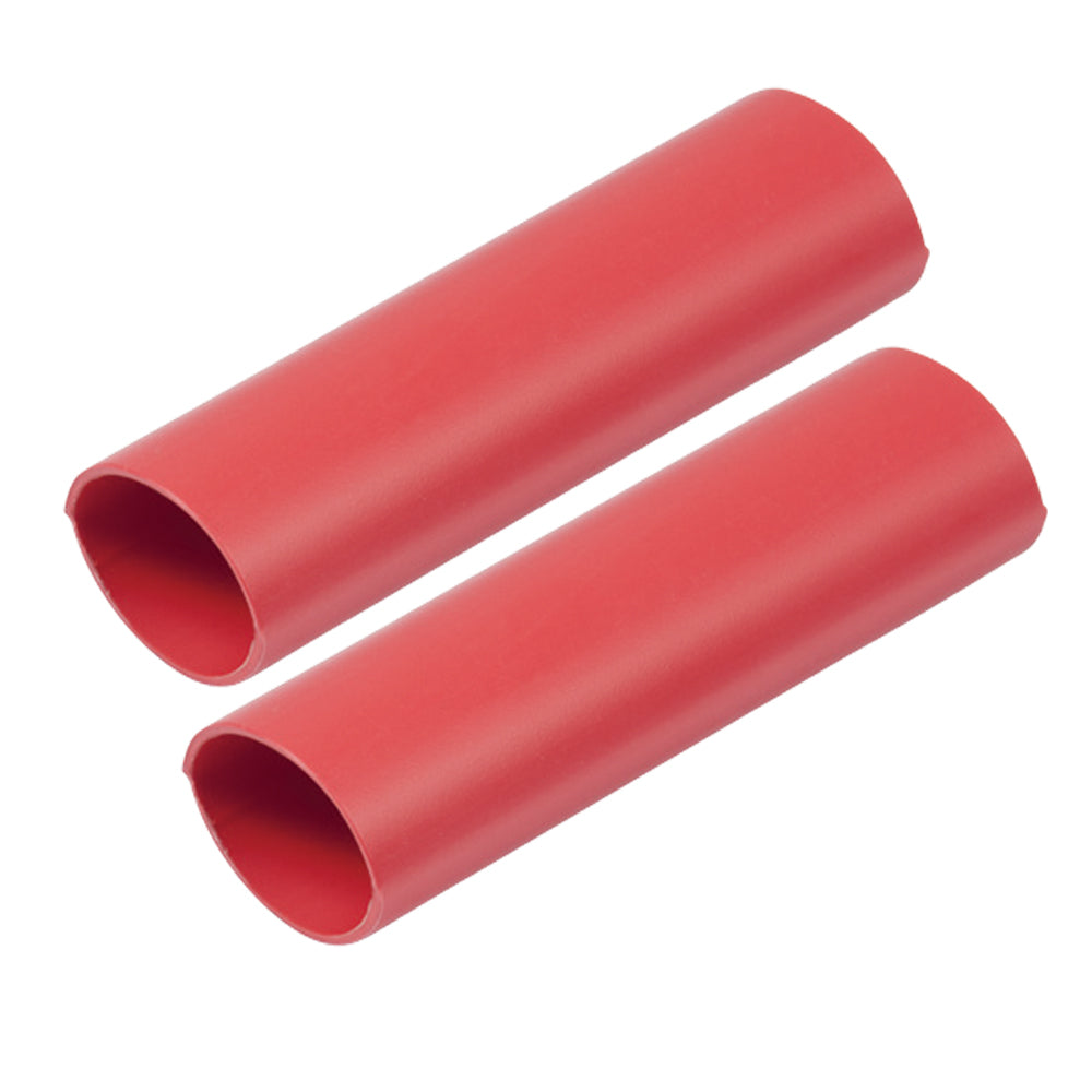 Ancor Heavy Wall Heat Shrink Tubing - 1in x 6in - 2-Pack - Red
