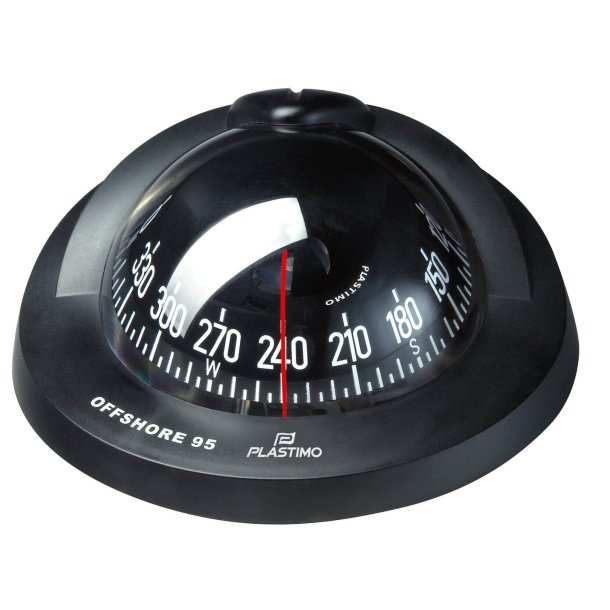 Plastimo Compass Offshore 95 Black Conical Card Black | SendIt Sailing