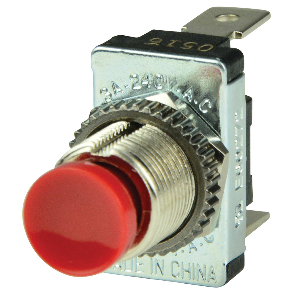 BEP Red SPST Momentary Contact Switch - OF for (ON)