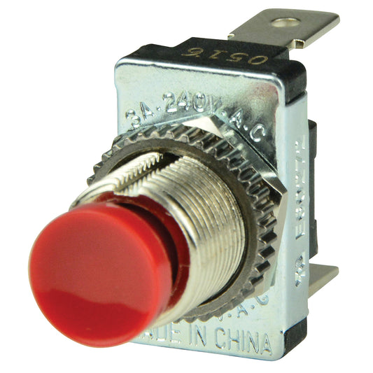 BEP Red SPST Momentary Contact Switch - OF for (ON)