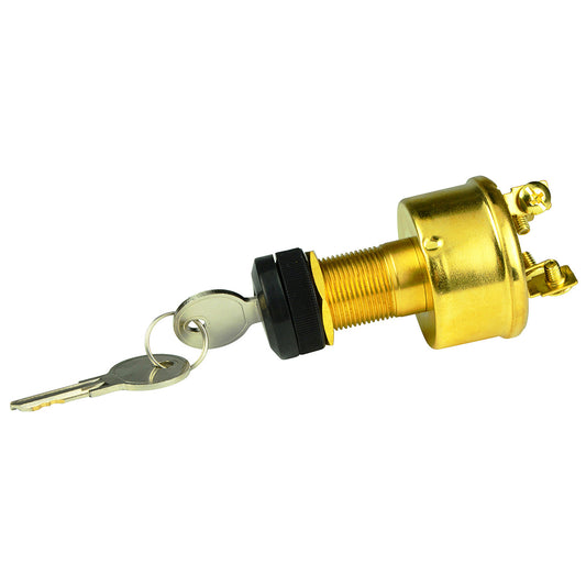 BEP 4-Position Brass Ignition Switch - Accessory/OF for Ignition & Accessory/Start